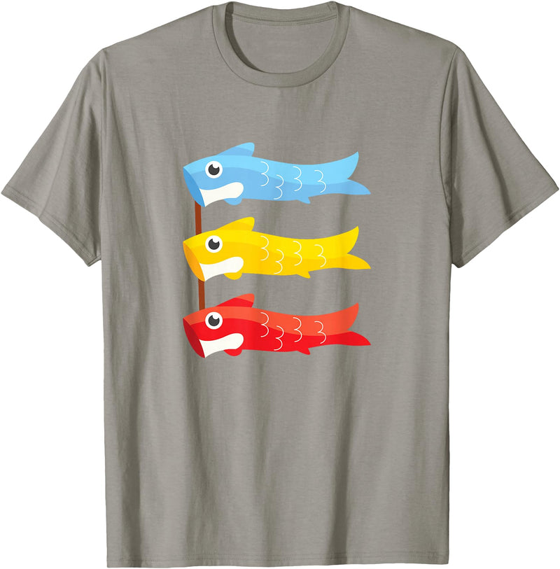 Children's Day Japan Gifts Children's Day Japan Carp Fish Japanese Boys Day Koinobori T-Shirt - Slate Grey