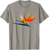 DDD Flowers Bird of Paradise Flower T-Shirt - Slate Grey