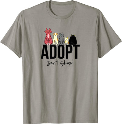 Bitter Root Humane Association Adopt Don't Shop Cats T-Shirt