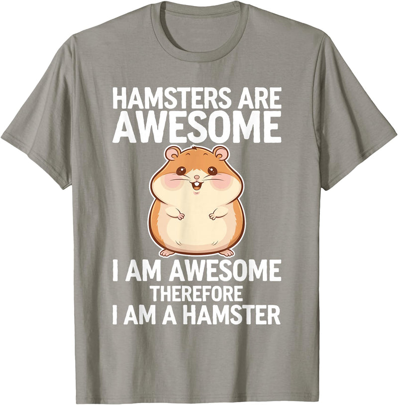Cute Hamster Design for Men Women Kids Animal Hamster Lover T-Shirt - Slate Grey
