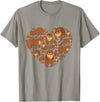 Grizzly Bear lover heart gifts idea Grizzly Bear lover heart bear love camping hiking men women T-Shirt - Slate Grey
