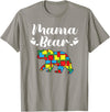 Mama Bear Autism Awareness Mom Puzzle Clothing Co Autism Awareness Mama Bear Proud Autistic Mom T-Shirt - Slate Grey