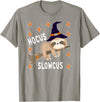 Funny Sloth Witch Halloween Costume 2021 Hocus Slowcus Cute Funny Sloth Halloween 2021 Costume Gift T-Shirt - Slate Grey