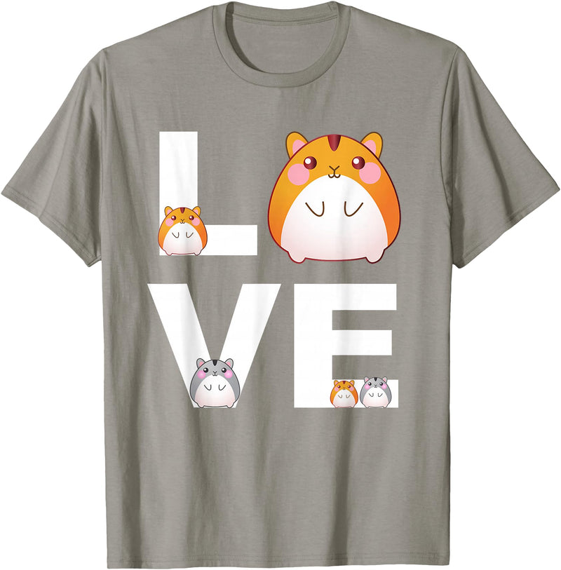 Hamster Love Cute Hamsters Shirt Animal Toys Pets Lovers T-Shirt - Slate Grey
