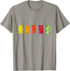 ArtAttack Unisex Classic Fit Gummy Bear Cartoon T-Shirt, Black, Small - Slate Grey