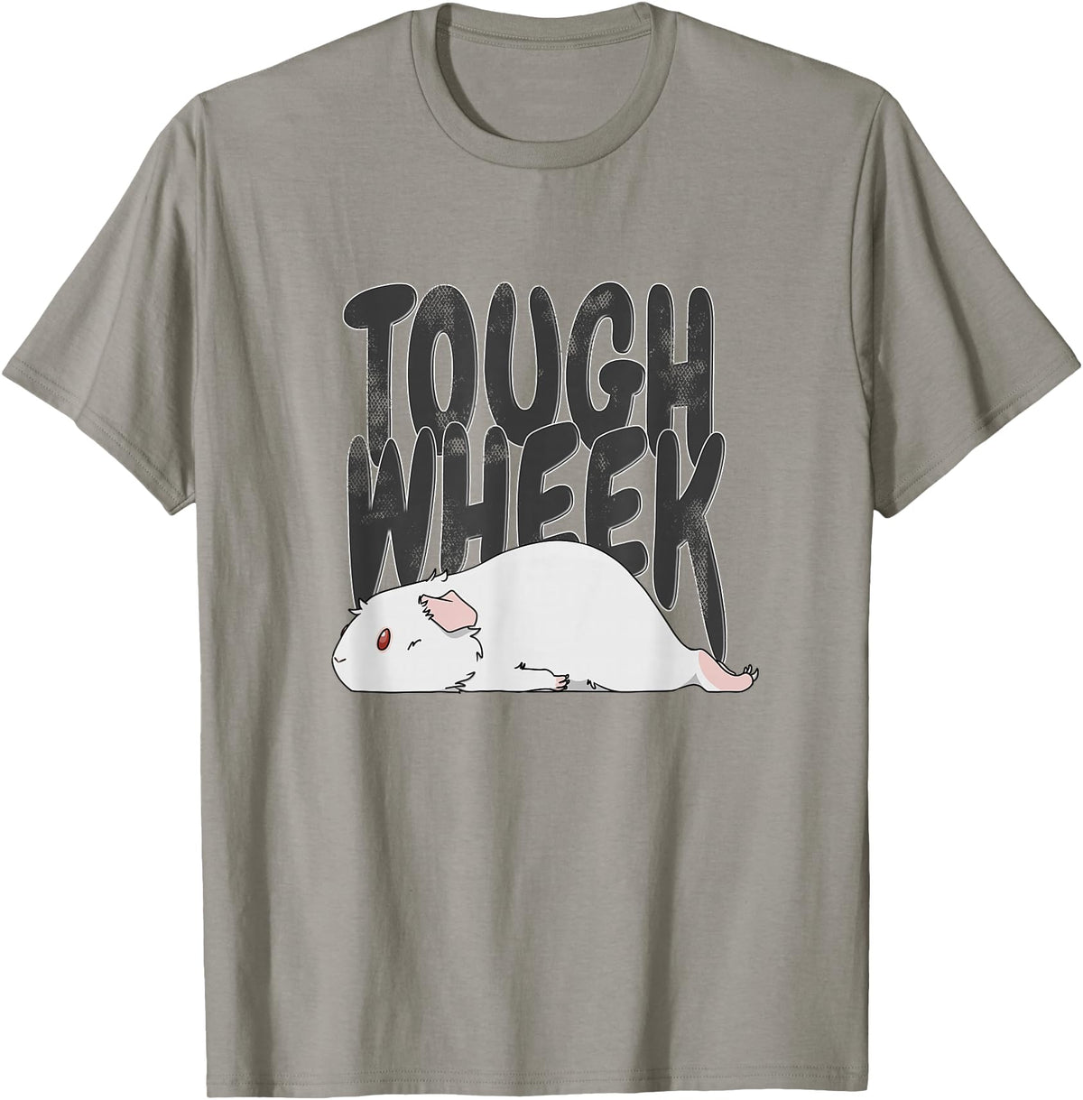 Picadilly Printables Guinea Pigs Guinea Pig Pet Tough Wheek Albino White T-Shirt - Slate Grey