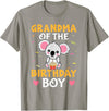 Favorite Grandma Designs For Women Grandma Of The Birthday Boy Koala Bear For Girls T-Shirt - Slate Grey