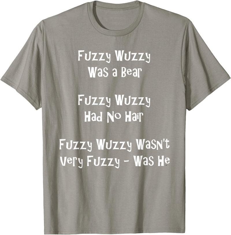 Speech Therapist Gifts - Tongue Twisters! Fuzzy Wuzzy Was a Bear... Best Tongue Twister Gift T-Shirt - Slate Grey