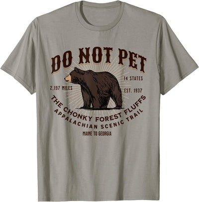 Appalachian Trail Scenic Hiking Black Bear Funny Souvenir T-Shirt