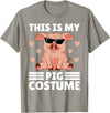 Funny Pig Costume For Women Or Girls This is My My Pig Costume Women Pig Stuff Funny Farmer Girl T-Shirt - Slate Grey