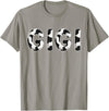 Cow Pattern Print Family Matching Birthday Shirts Cow Gigi Birthday Family Matching Mothers Day Boy Girl Farm T-Shirt -