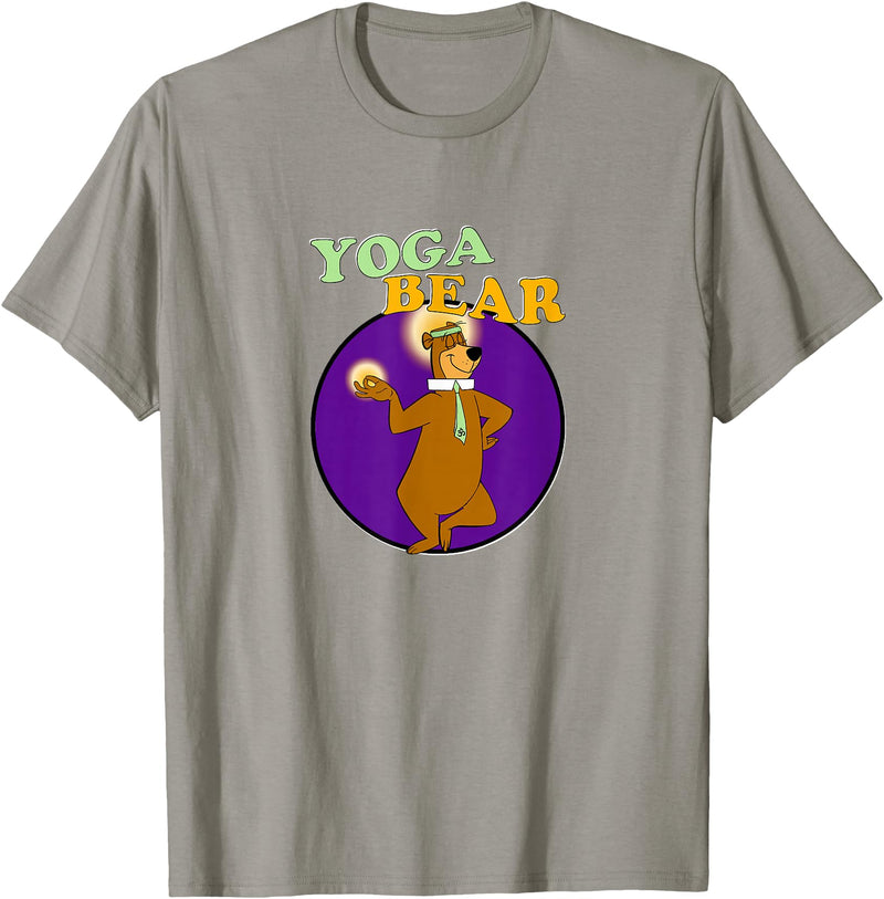 Fancy Getup Yoga Bear Funny Yogi Yoga Workout T-Shirt - Slate Grey