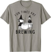 Peanuts Halloween Fun Times are Brewing T-Shirt - Slate Grey