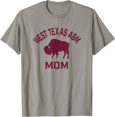 Cow Campus Lab West Texas a Wtamu Buffaloes Arched Mom T-Shirt