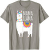 Mama Llama Lover Gifts by Memme Mama Llama Shirt for Women T-Shirt - Slate Grey