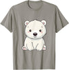 Polar Bears Shirts Cute Kawaii Polar Bears Lovers Gifts, White Bears T-Shirt - Slate Grey