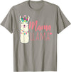 ADVENTURE ALPACA LLAMAS Designs MAMA LLAMA Funny Mother Lamas Meme T-Shirt - Slate Grey