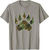 Camo Lover Camo Bear Claw Camouflage for Men Women T-Shirt - Slate Grey