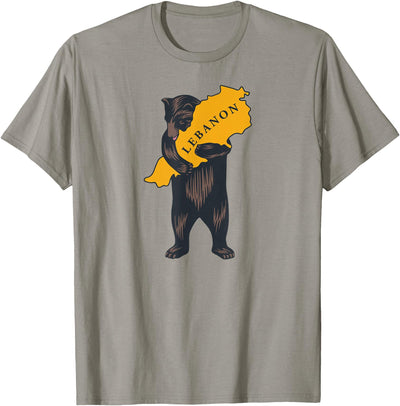 Bear hugging Lebanon (based on California design) T-Shirt