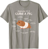 Guinea Pig Lover Cavy Owner Accessories Clothes Anatomy Of A Guinea Pig Cavy Lover Owner Stuff Piggy Peeg T-Shirt - Slate Grey