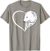 Polar bear Shirt & Tees Co Polar bear Shirts For Women Girls Kids Heart Cute Polar bear T-Shirt - Slate Grey