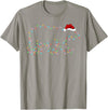 Xmas Lighting Polar Bear Christmas Gifts Polar Bear Xmas Lighting Santa Hat Polar Bear Christmas T-Shirt - Slate Grey