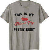 Wheek Guinea Pig Gift Apparel My Guinea Pig Pettiing Shirt Funny Pet Gift Shirt T-Shirt - Slate Grey