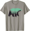 Grizzly Bear - Outdoor Apparel Bear Forest Nature Grizzly Hiking Outdoor Hunting Gift T-Shirt - Slate Grey