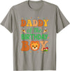 Dad Birthday Boy Family Matching Lion Daddy Of The Birthday Boy Lion Family Party Decorations T-Shirt - Slate Grey