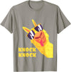 Cool Llama Humor Knock Knock Jokes Llama lovers Funny Llama Knock Knock Joke Llama With Sunglasses Alpaca T-Shirt - Slate Grey