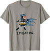 Ink Your Verse I'm Bat Pig T-Shirt - Slate Grey