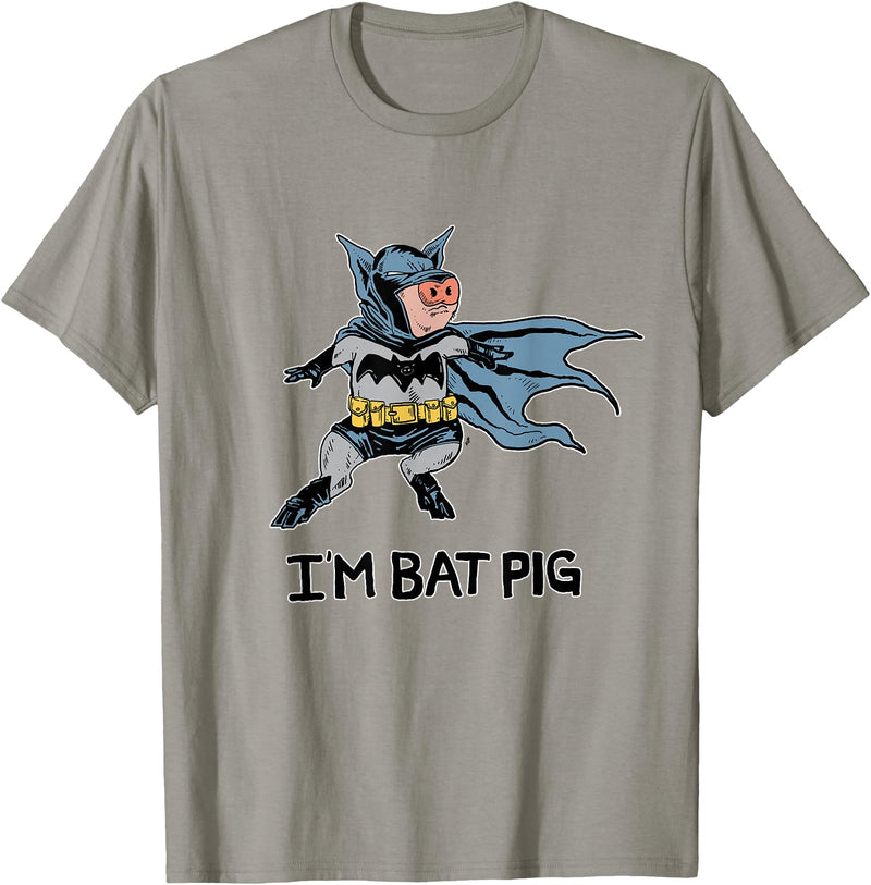 Ink Your Verse I'm Bat Pig T-Shirt - Slate Grey