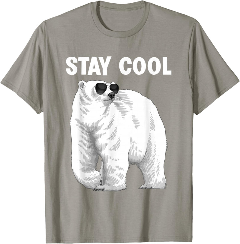 Polar Bear Gift Polar Bear Accessories & Stuff Cool Polar Bear Design For Men Women Animal Polar Bear Lover T-Shirt - Slate Grey