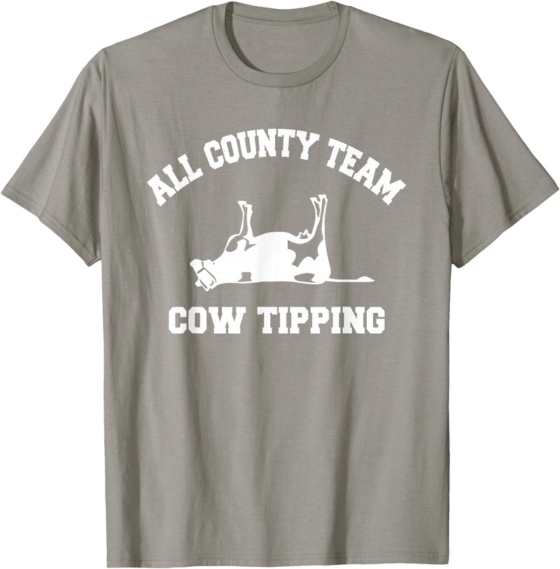 Goodtogotees All County Team Cow Tiping T-Shirt T-Shirt - Slate Grey