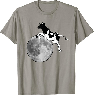 Cow Jumps Over the Moon Hey Diddle Nursery Rhyme T-Shirt