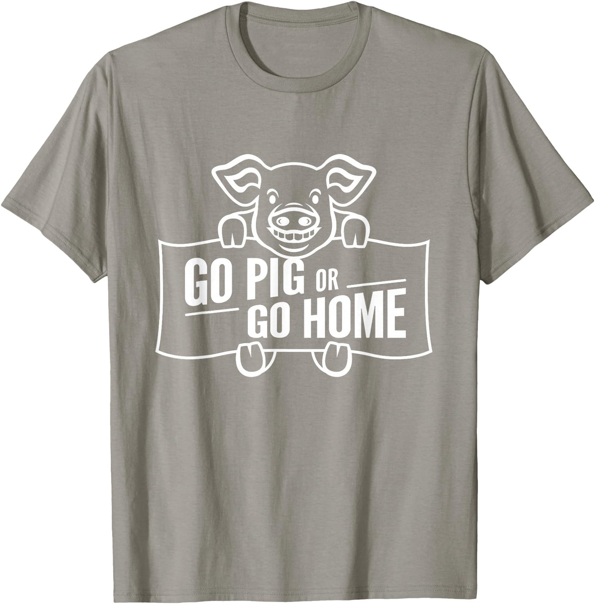 Mt. Nebo Apparel Go Pig or Go Home T-Shirt T-Shirt - Slate Grey