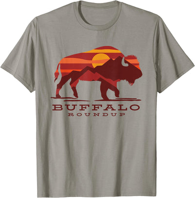 Cow Buffalo Roundup Custer State Park South Dakota T-Shirt