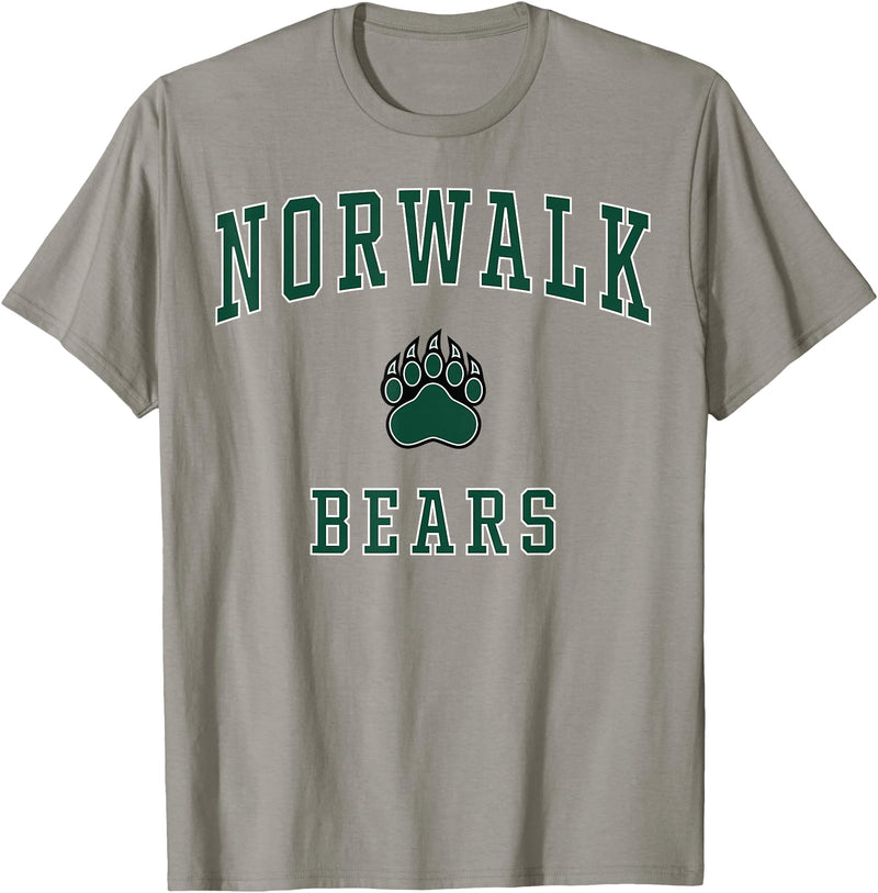 Official High School Fan Gear Norwalk High School Bears T-Shirt - Slate Grey