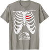 Funny Halloween Shirts Lazy Costume Party Skeleton Pregnancy Taco Halloween Mexican Baby Reveal Dad T-Shirt - Slate Grey
