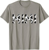 Cow Pattern Print Family Matching Birthday Shirts Cow Mimi Birthday Family Matching Mothers Day Boy Girl Farm T-Shirt -