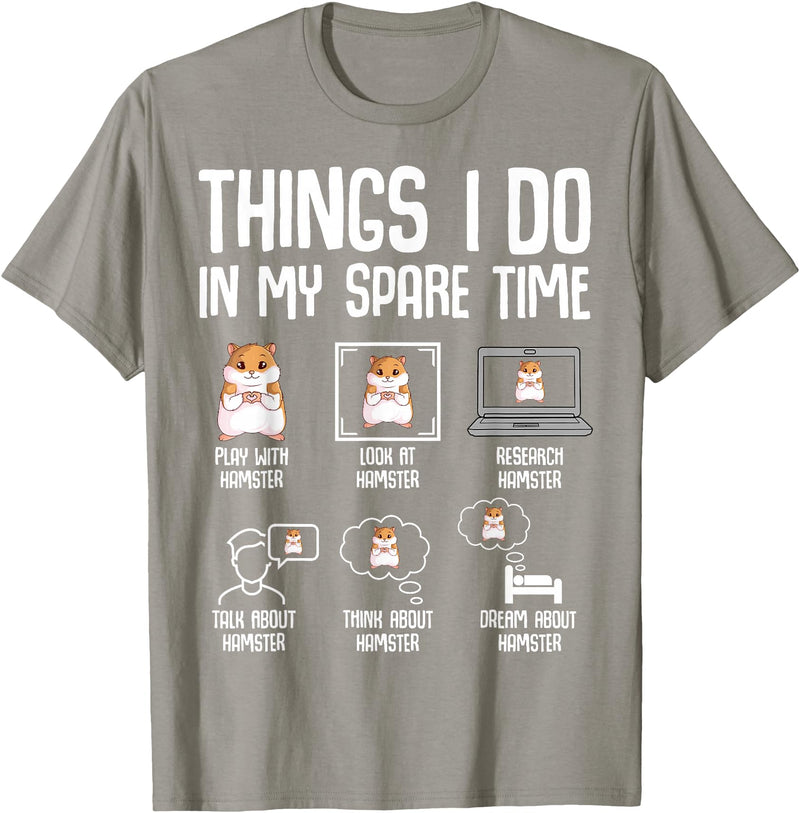 Hamster Women Kids Girls T-Shirt - Slate Grey