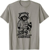 I'm scary before coffee raccoon halloween apparel I'm Scary Before Coffee T-Shirt - Slate Grey