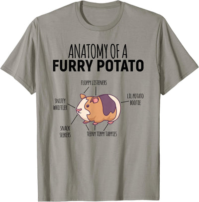 Anatomy Of A Furry Potato Guinea Pig Lover T-Shirt