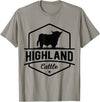 Farm Highland Cow Men Cattle Clothing Agriculture Scottish Highland Cow for Cattle Farmers T-Shirt - Slate Grey