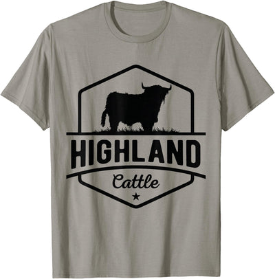 Agriculture Scottish Highland Cow for Cattle Farmers T-Shirt
