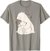 Sassy Southern Charm & Grace Cute & Unique Polar Bear Mama & Baby Cub Love T-Shirt & Gift T-Shirt - Slate Grey