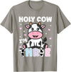 Holy Cow I'm Years Old Cow Birthday by Zynx Holy Cow I'm Three Years Old Cute Cow 3rd Birthday Party T-Shirt - Slate Grey