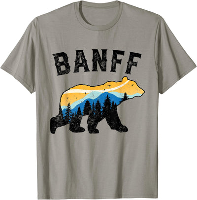 Banff Canadian National Park Retro Souvenir Banff Bears T-Shirt