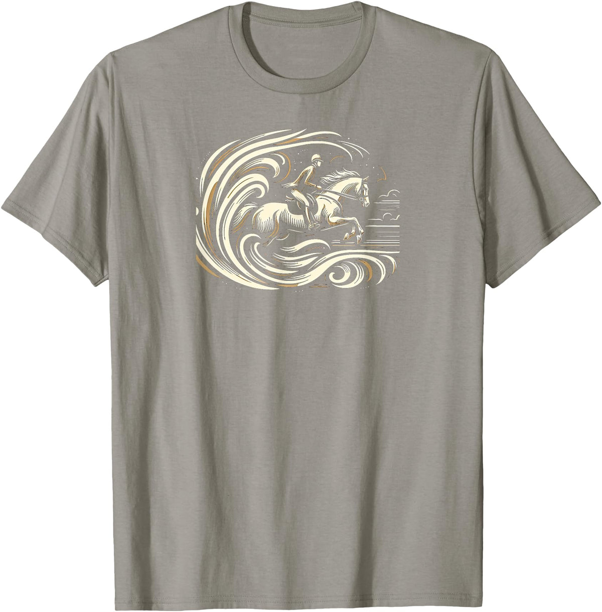 Equestrian Elegance Apparel Horse Harmony T-Shirt - Slate Grey