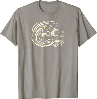 Equestrian Elegance Apparel Horse Harmony T-Shirt - Slate Grey